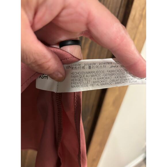 NWT Zara Satin-y Ruffle Pleat Neckline and Arms Large - Picture 5 of 5